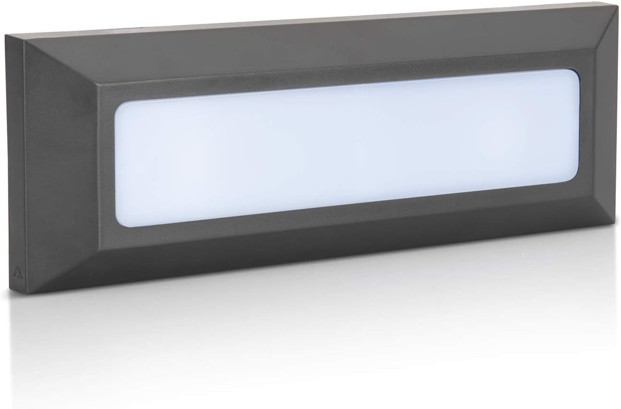 ASLO 4000k LED-Außenwandleuchte IP65, moderne Wandlampe in Anthrazit, Außenlampe 4 Watt, 300Lm