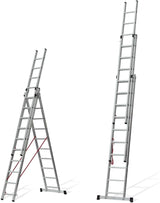 VITO Aluminium-Dreifachleiter 3x12 Sprossen - Mehrzweckleiter - VIETQ35