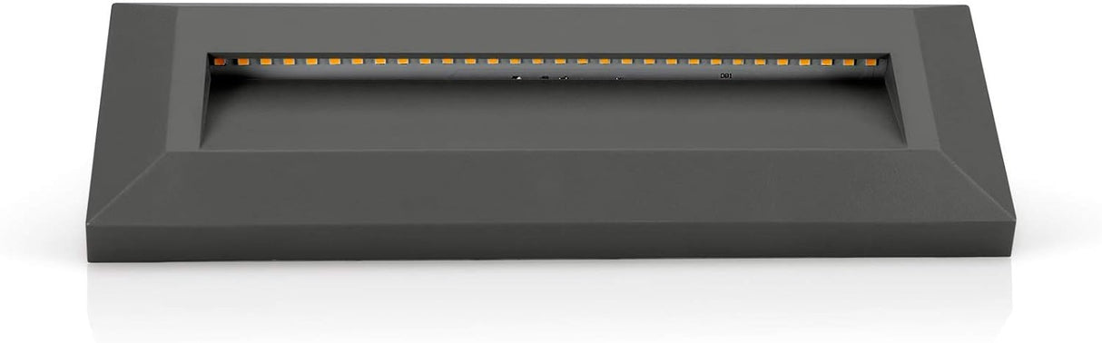 ASLO LED-Außenwandleuchte IP65, moderne Wandlampe in Anthrazit, Außenlampe 3.5 Watt, 120LM, 4000 Kelvin