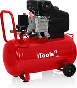 ITOOLS Ölbetriebener Luftkompressor 50L 8 bar 115 PSI Schalldämpfer - ITCO50EC