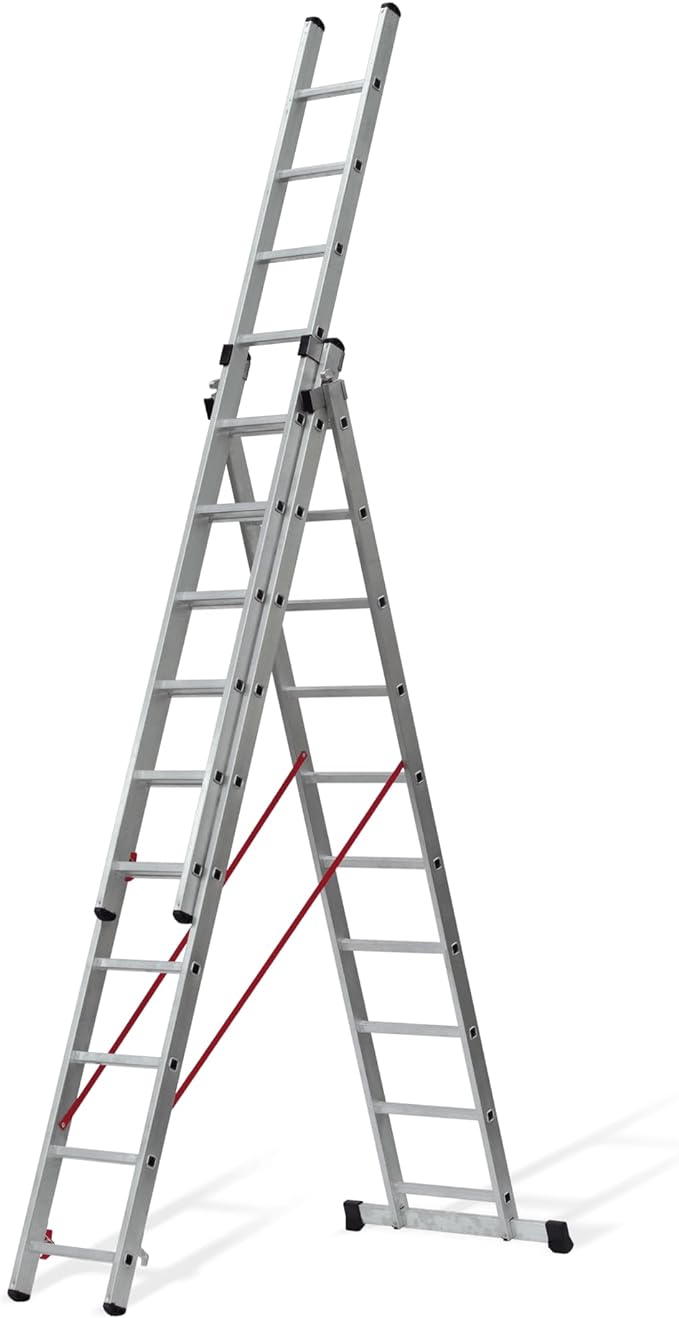 VITO Aluminium-Dreifachleiter 3x12 Sprossen - Mehrzweckleiter - VIETQ35