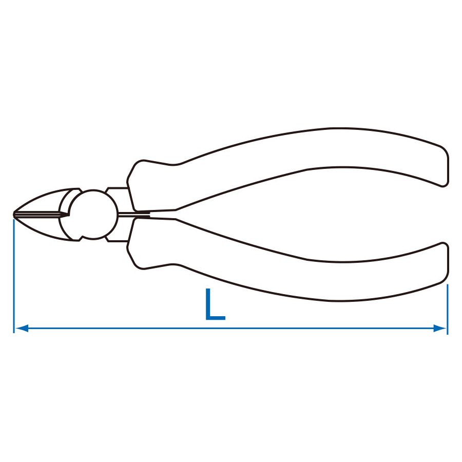 KING TONY Profi-Werkzeuge - Diagonale Beißzange - 163 mm 621106