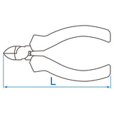 KING TONY Profi-Werkzeuge - Diagonale Beißzange, Miniformat - 127 mm 621405