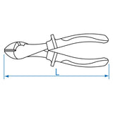 KING TONY Profi-Werkzeuge - Diagonale Heavy Duty Beißzange, VDE - 190 mm 623607A