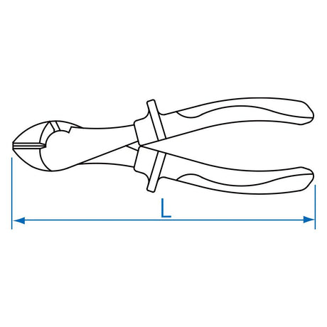 KING TONY Profi-Werkzeuge - Diagonale Heavy Duty Beißzange, VDE - 190 mm 623607A