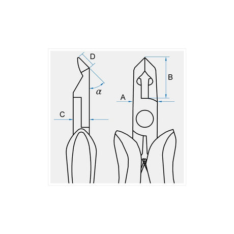 KING TONY Profi-Werkzeuge - Diagonale Mini-Beißzange 125 mm 624705