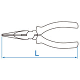 KING TONY Profi-Werkzeuge - Zange, halbrunde Backen - 164 mm 631106
