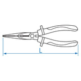 KING TONY Profi-Werkzeuge - Spitzzange "bis 1000V isoliert" - 200 mm 631808A