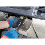 KING TONY Profi-Werkzeuge - Zange extra lang, halbrunde Backen, Doppelgelenk - 340 mm 632913