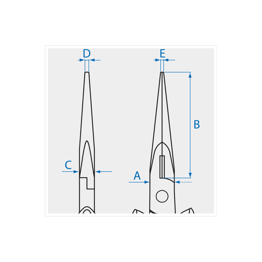 KING TONY Profi-Werkzeuge - Mini-Flachrundzange 154 mm 636706