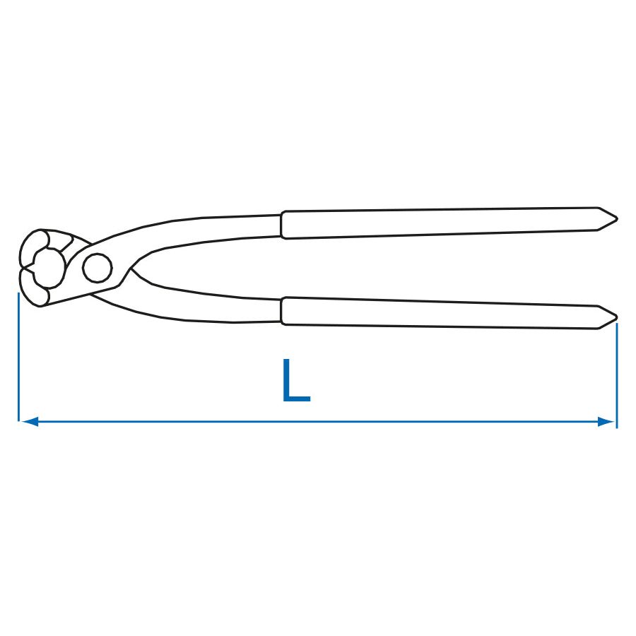 KING TONY Profi-Werkzeuge - Kneifzange, Blister BLI643111