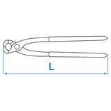 KING TONY Profi-Werkzeuge - Kneifzange, Blister BLI643111