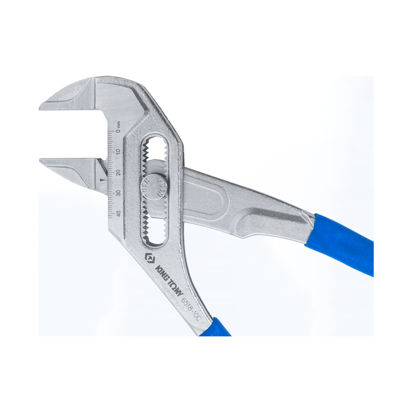 KING TONY Profi-Werkzeuge - Rohrzange mit Druckknopf 250mm 651810C