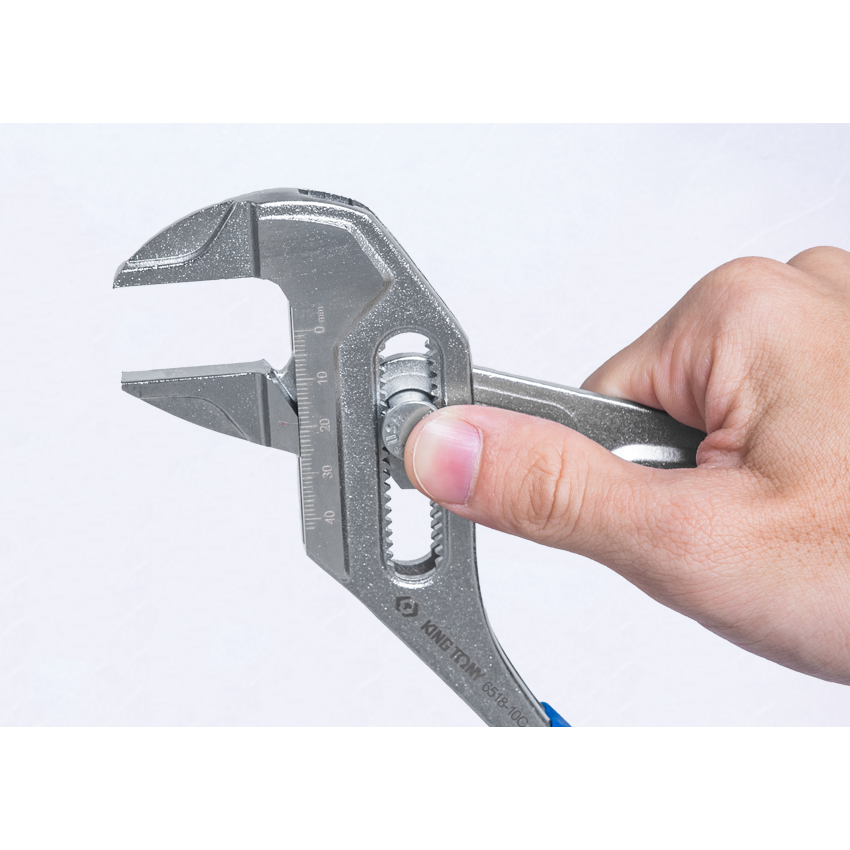 KING TONY Profi-Werkzeuge - Rohrzange mit Druckknopf 250mm 651810C