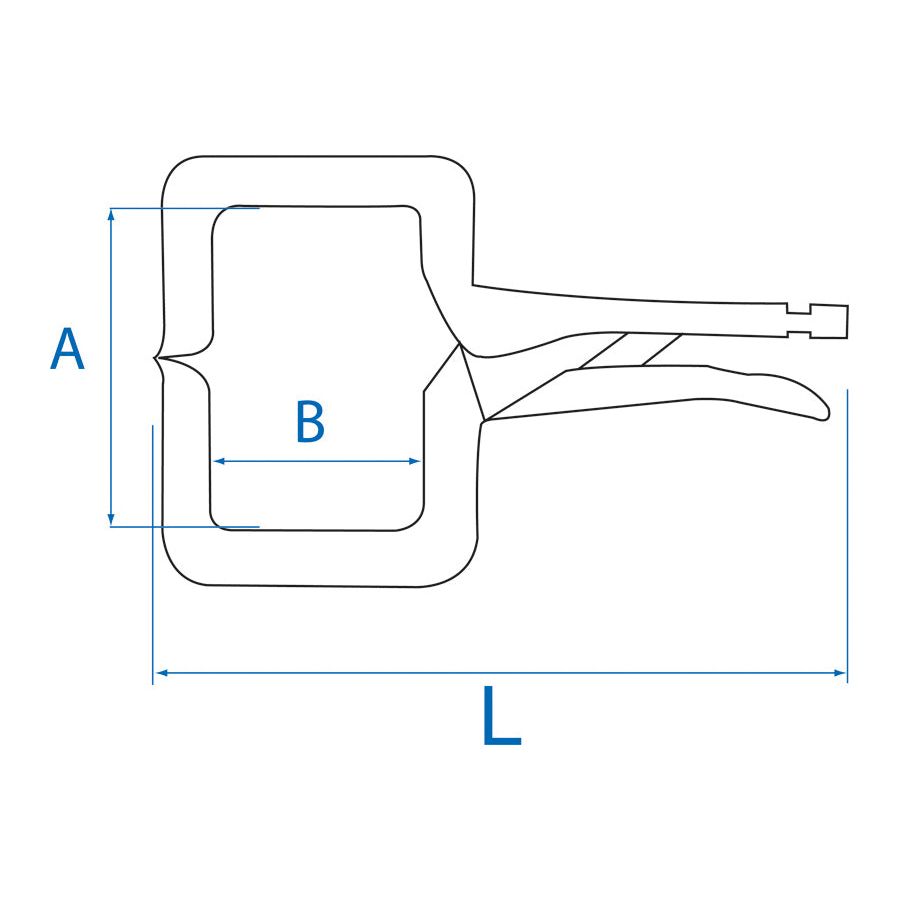 KING TONY Profi-Werkzeuge - Schweiß-Gripzange - 280 mm 661511