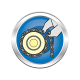 KING TONY Profi-Werkzeuge - Ketten-Gripzange, Ø 60-140 mm - 225 mm 665509