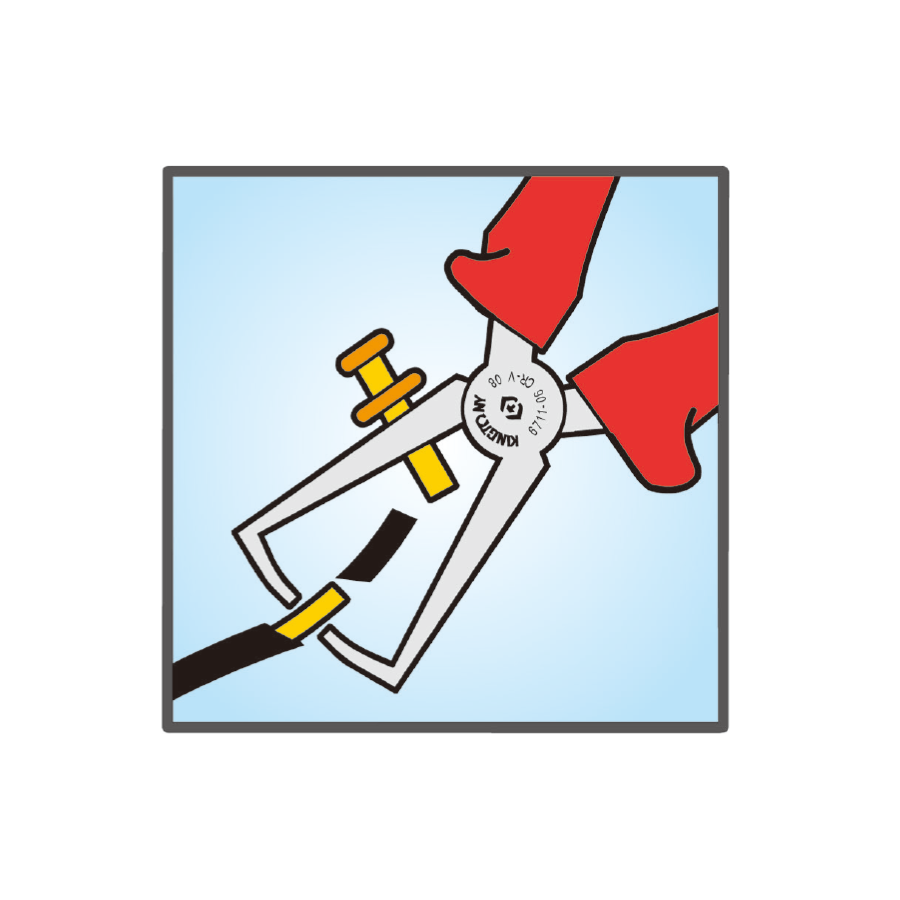 KING TONY Profi-Werkzeuge - Isolierte VDE Abisolierzange - 160 mm 671606A