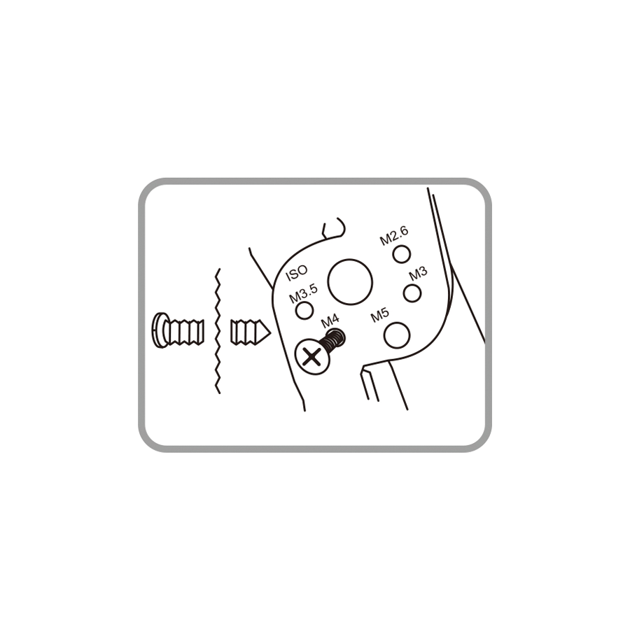 KING TONY Profi-Werkzeuge - Crimpzange, 5 Funktionen 673209