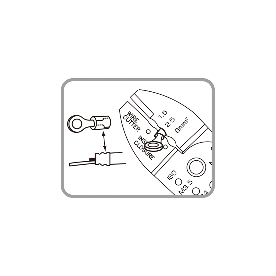 KING TONY Profi-Werkzeuge - Crimpzange, 5 Funktionen 673209