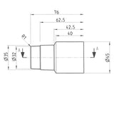 Cleancraft Universaladapter Ø 35/32 - Art. 7013626
