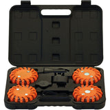 Kraftwerk LED Warnleuchten Set, orange, 9,6 W, batteriebetrieben, 8-tlg