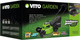 VITO Akku Rasenmäher 40V inkl. 2x 20V 4Ah Akkus und Ladegerät - bürstenloser Motor - 40L - VIBCMRSFL40SET