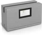 ASLO LED Design Außenleuchte 2x3W Outdoorlampe IP54 LED-Außenwandleuchte grau