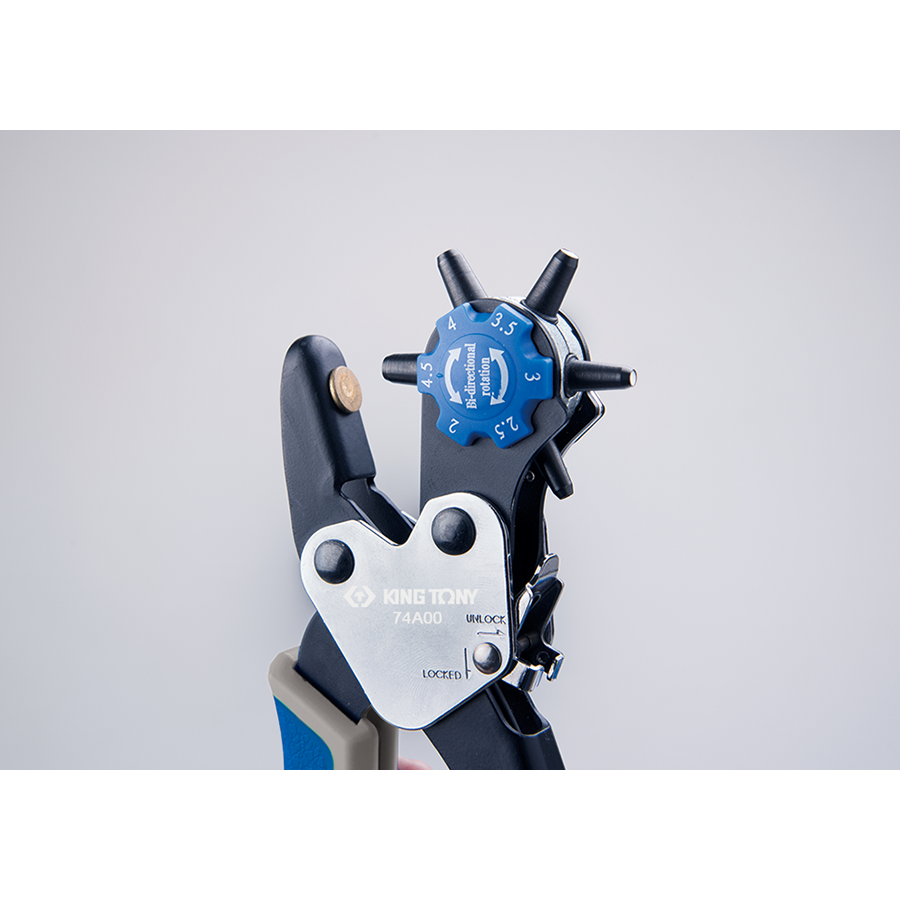 KING TONY Profi-Werkzeuge - Revolverlochzange 230mm 74A00