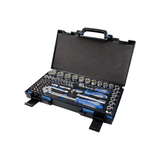 KING TONY Profi-Werkzeuge - 1/2" +  1/4" Steckschlüssel-Set - 55 tlg. 7555MRE10