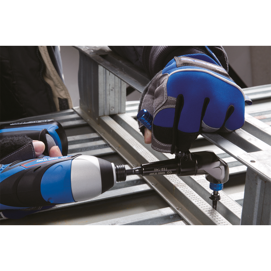 KING TONY Profi-Werkzeuge - 1/4" Adapter für Eckumlenkung, RESISTORX®Plus-Set - 9 tlg. 759140MR