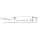 KING TONY Profi-Werkzeuge - Ummantelter Körner - 4 mm 7610474G
