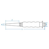 KING TONY Profi-Werkzeuge - Ummantelter Körner - 4 mm 7630474G