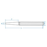 KING TONY Profi-Werkzeuge - Durchtreiber - 2 mm 7630205
