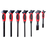 KING TONY Profi-Werkzeuge - Kartonbox mit 5 Ummantelter Schlagstab + 2 Meißel, Zwei-Materia 7tlg. 76677P