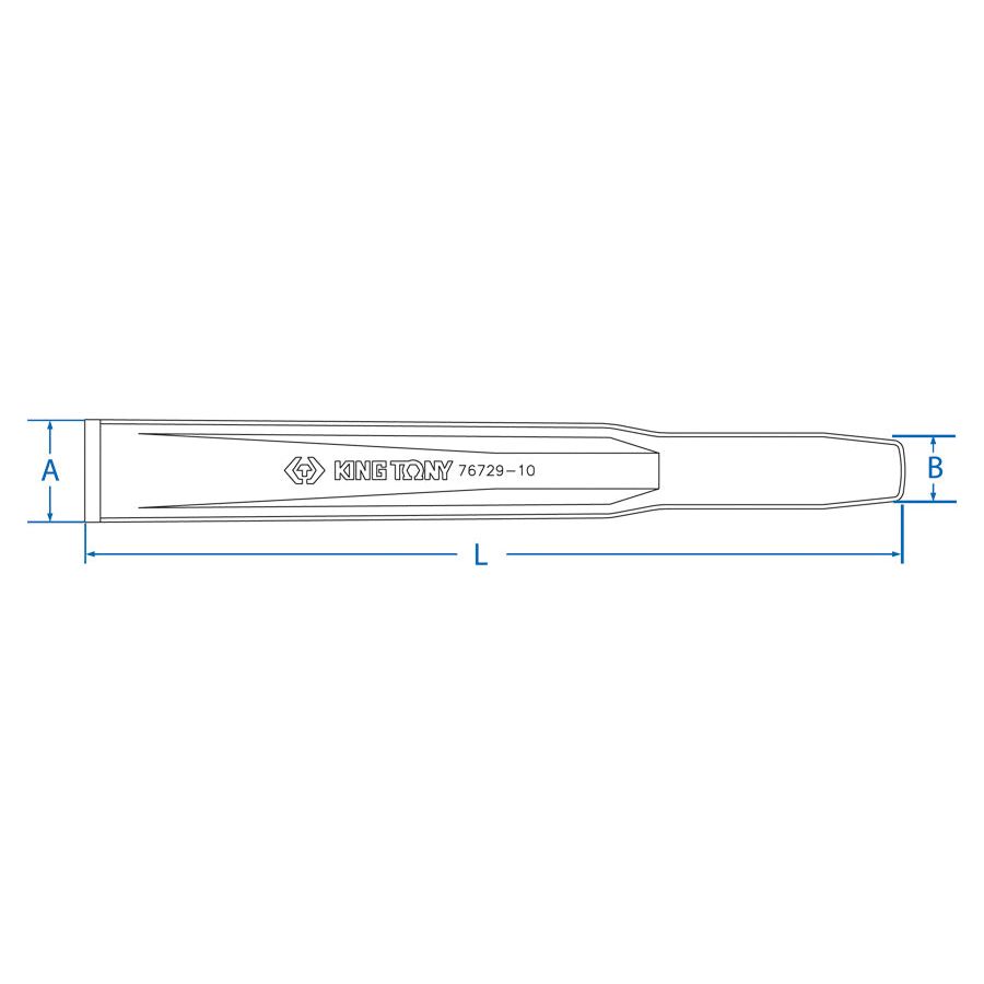 KING TONY Profi-Werkzeuge - Rippenflachmeißel - 29 mm 7672910