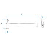 KING TONY Profi-Werkzeuge - Niethammer 36 mm 782235OS