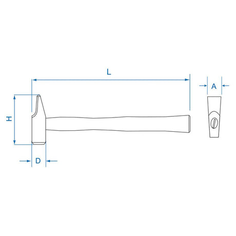 KING TONY Profi-Werkzeuge - Niethammer 45 mm 782245OS