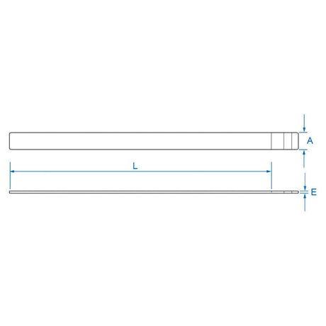 KING TONY Profi-Werkzeuge - Biegsames Inox-Lineal - 1000 mm 7906340