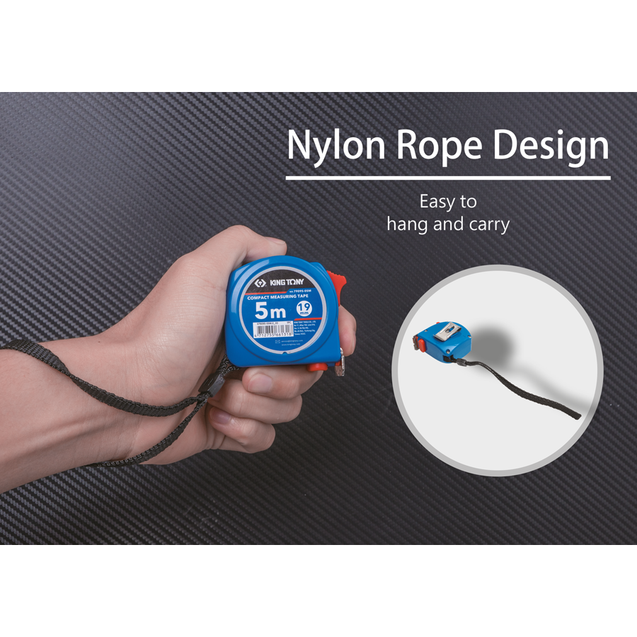 KING TONY Profi-Werkzeuge - 12 tlg. Verkaufsdisplay Maßband (5Mx19mm) 7909505M 7909505MS
