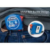 KING TONY Profi-Werkzeuge - 12 tlg. Verkaufsdisplay Maßband (5Mx19mm) 7909505M 7909505MS