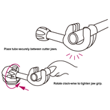 KING TONY Profi-Werkzeuge - Rohrschneider, 360°, Ratschenfunktion - Ø 8-28 mm 791221