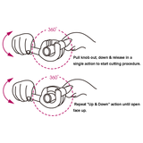 KING TONY Profi-Werkzeuge - Rohrschneider, 360°, Ratschenfunktion - Ø 8-28 mm 791221