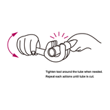 KING TONY Profi-Werkzeuge - Rohrschneider, 360°, Ratschenfunktion - Ø 8-28 mm 791221