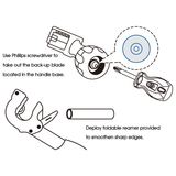 KING TONY Profi-Werkzeuge - Rohrschneider, 360°, Ratschenfunktion - Ø 12-35 mm 791222