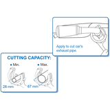 KING TONY Profi-Werkzeuge - Rohrschneider, 360°, Ratschenfunktion - Ø 28-67 mm 791223