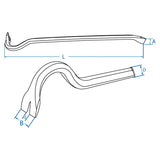 KING TONY Profi-Werkzeuge - Brechstange 18 mm - 800 mm 7941080