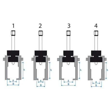 KING TONY Profi-Werkzeuge - Scheibenwischerarm Abzieher - 17 mm 79625701L