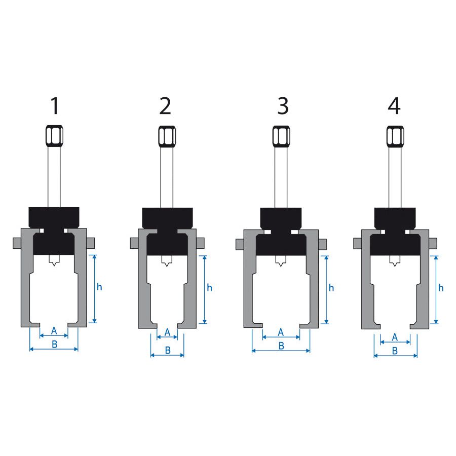 KING TONY Profi-Werkzeuge - Scheibenwischerarm Abzieher - 28 mm 79625702