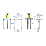 KING TONY Profi-Werkzeuge - Hydraulischer Spezial-Abzieher zu "Scorpion" - 20T 7962P218