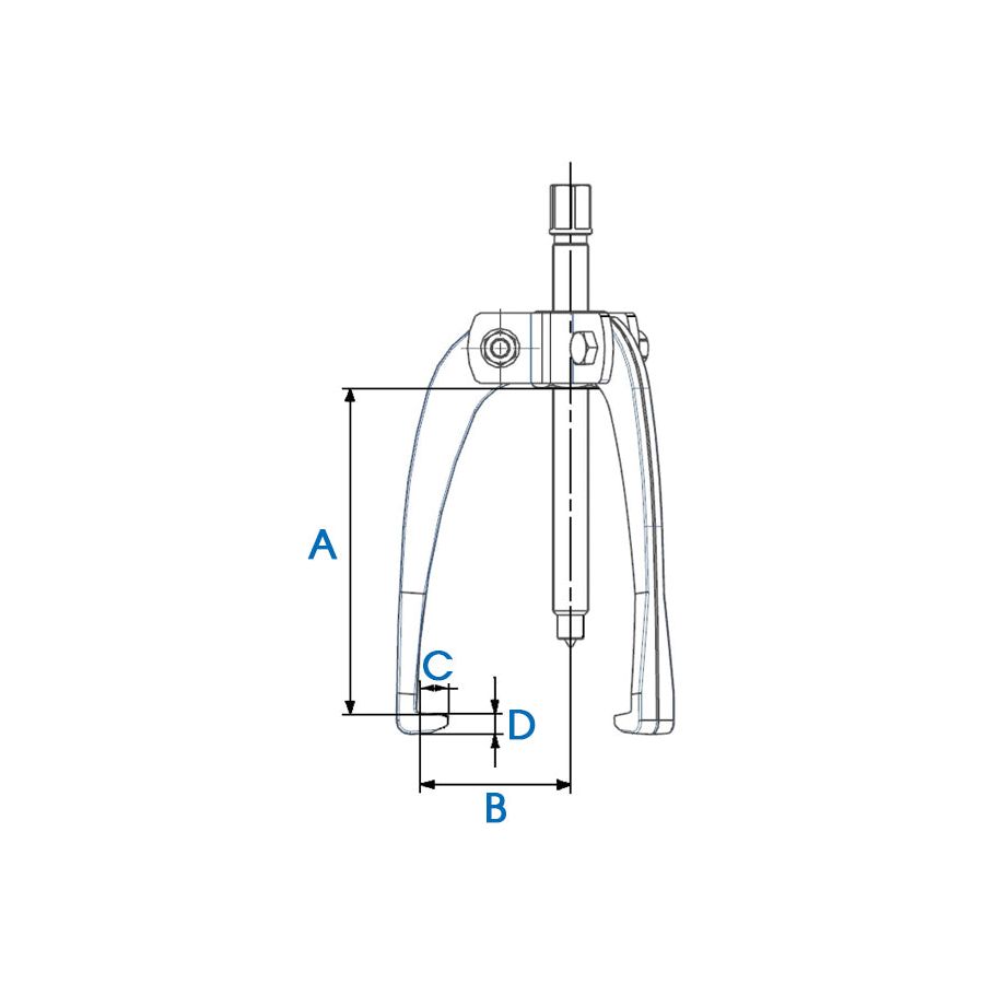KING TONY Profi-Werkzeuge - Abzieher, 3 auswechselbare Greifarme 160x161 79632745T